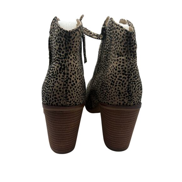 Stitch Fix MIA Spotted Animal Western Ankle Boots Booties Tracee Leopard 11W - Picture 3 of 6